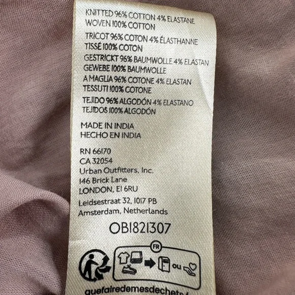 We The Free People Lyrical Tunic Button Front Blouse Flowy Soft Boho Indie Top M - Picture 9 of 11